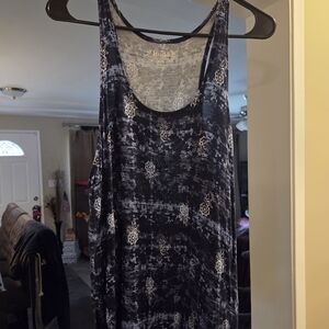 Mudd Women's Black and White Tank Top